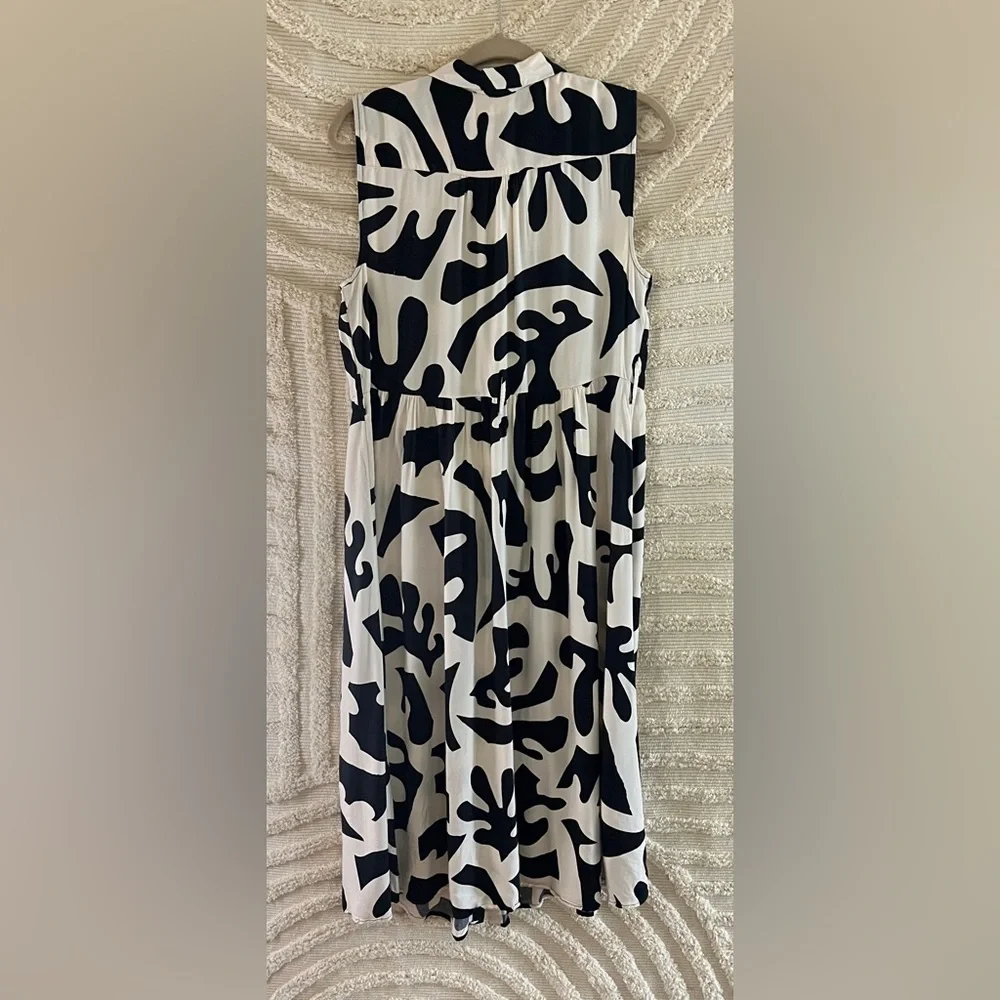 Monoprix Femme Sleeveless Midi Dress - Picture 3 of 5